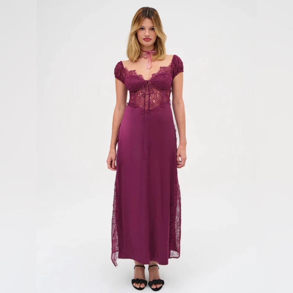 For Love & Lemons Casey Maxi Dress (Size M)